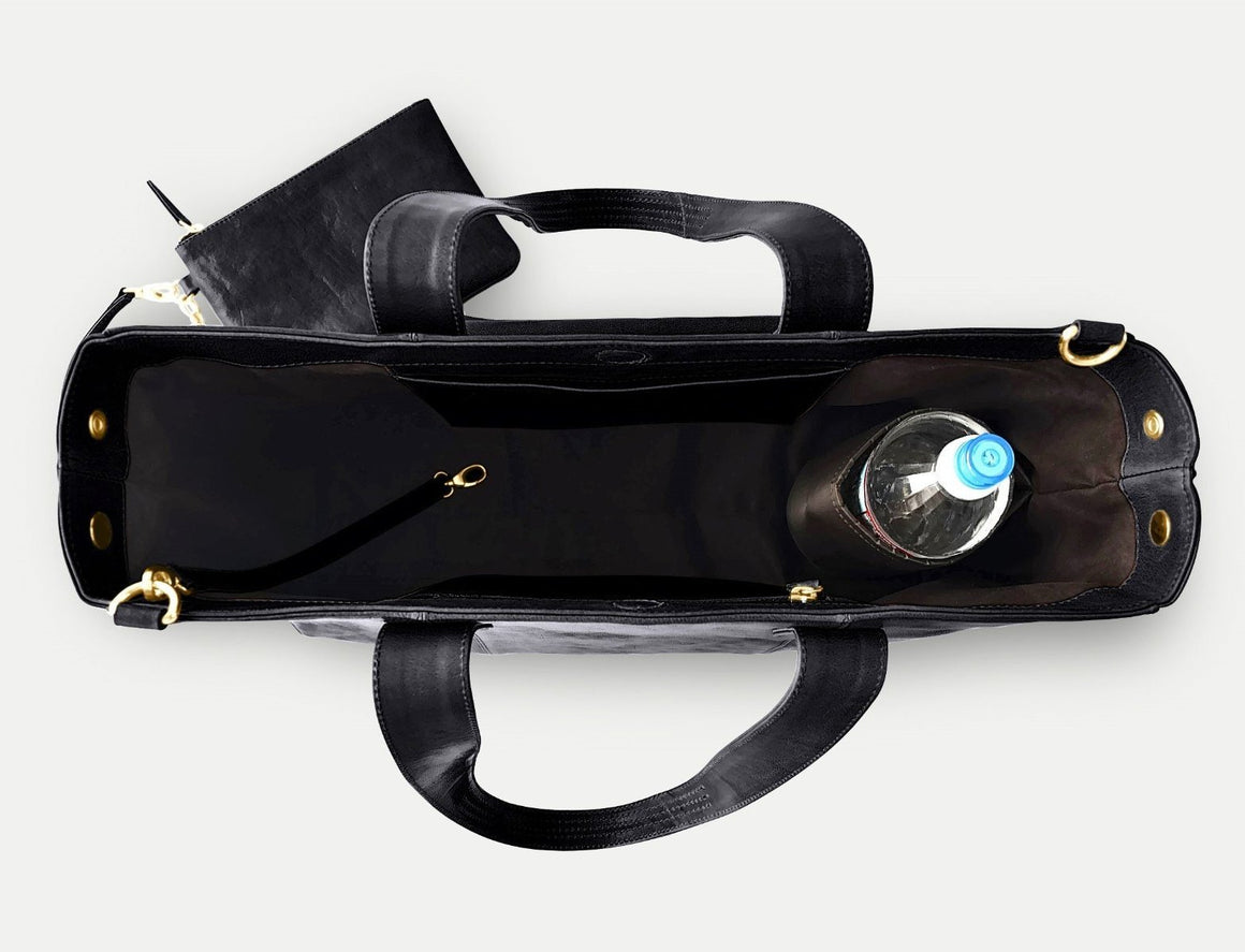 Large Tote Bag - Black Caviar