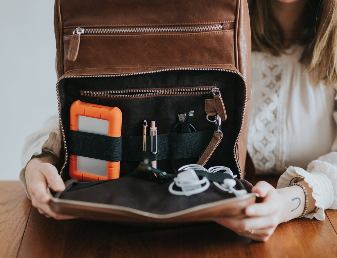 Laptop Backpack - Coffee